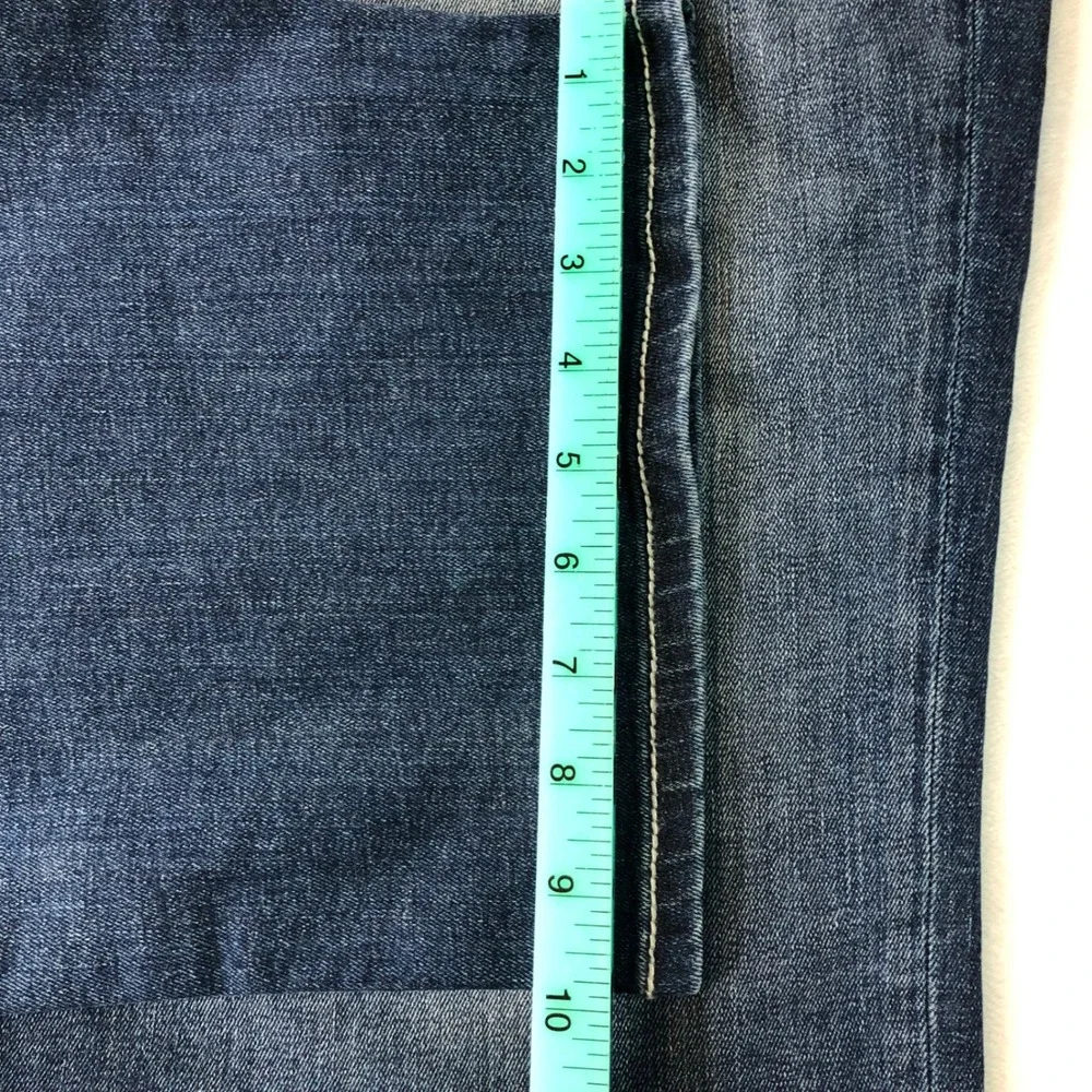 NEW BKE Seth Jeans Mens 42x30 Blue Straight Cone Denim Whiskering Stretch Preppy